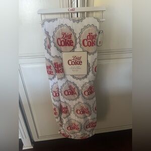 White and Red Throw Blanket